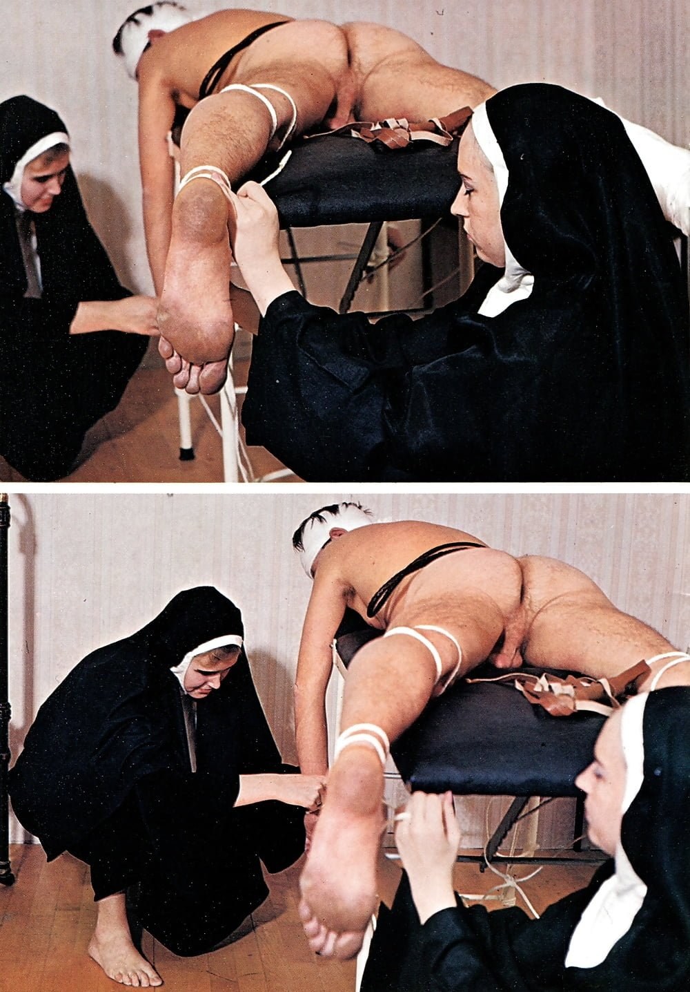Monjas desnudas en monasterios