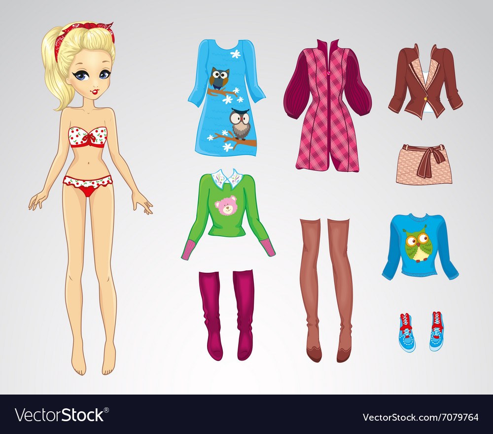 Ropa de ropa dibujos animados