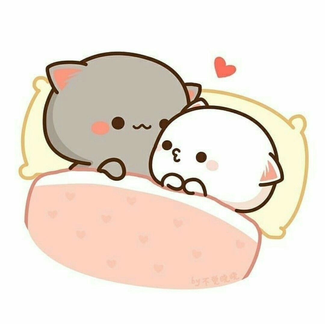 Kawaii gatos una pareja