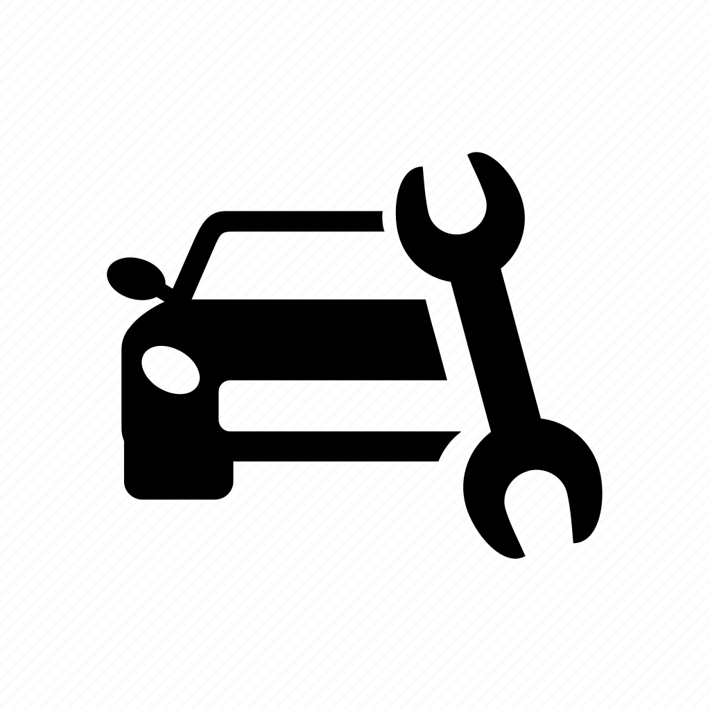 Una insignia de servicio de coche