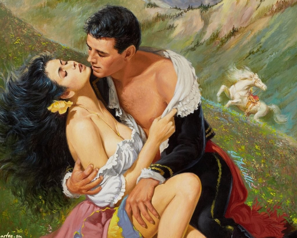 Pintura de hombre y mujer