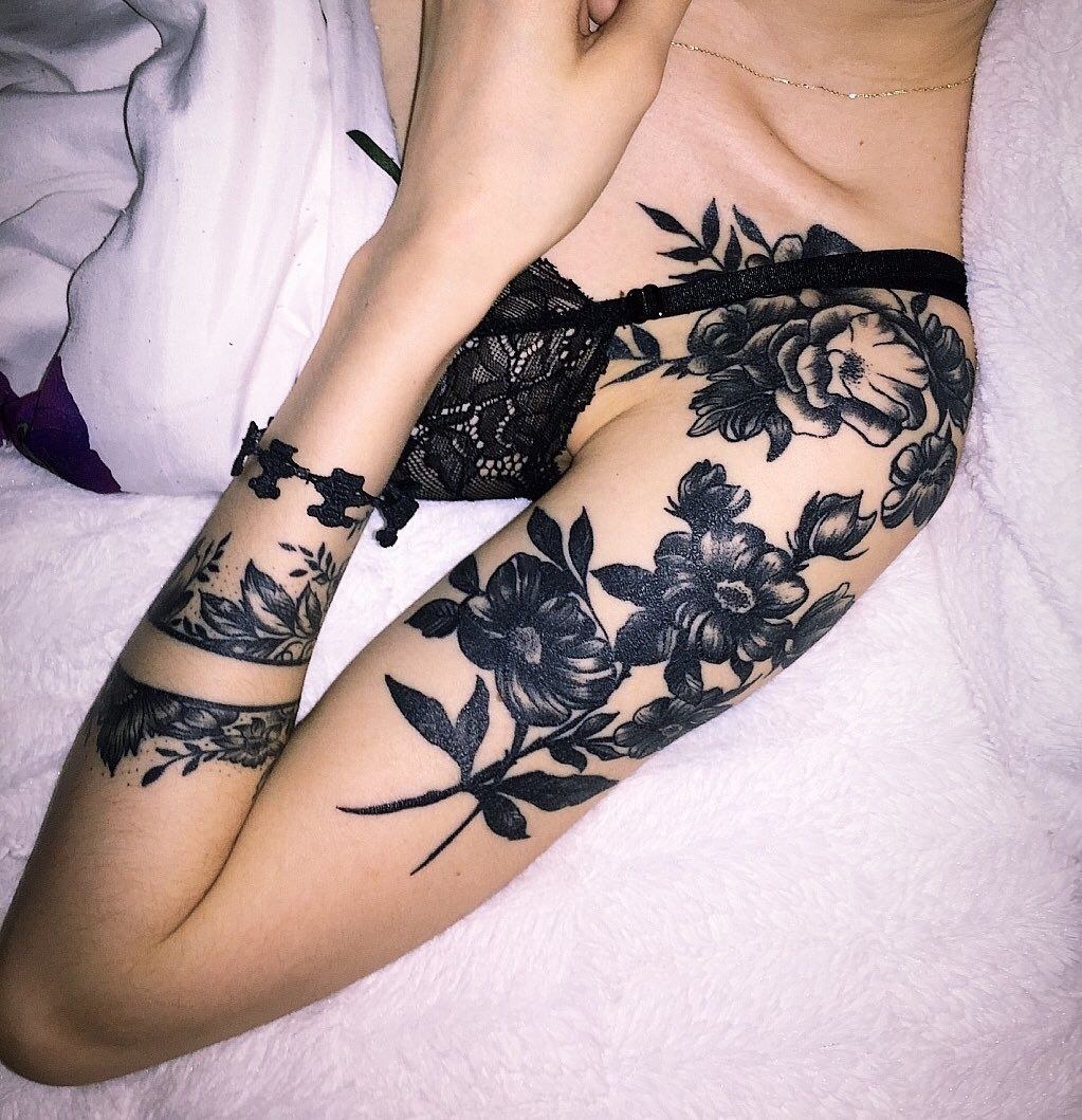 Manga de tatuajes para chicas antes de la curva