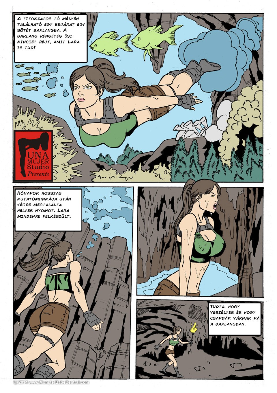 Lara croft es asaltada goldie blair
