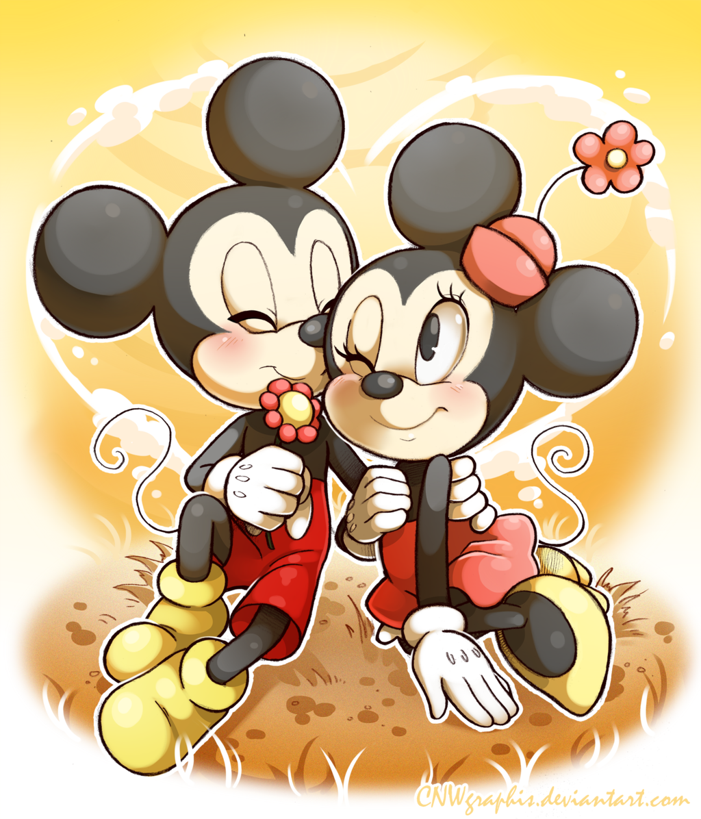 Amor de Mickey y Minnie Mouse