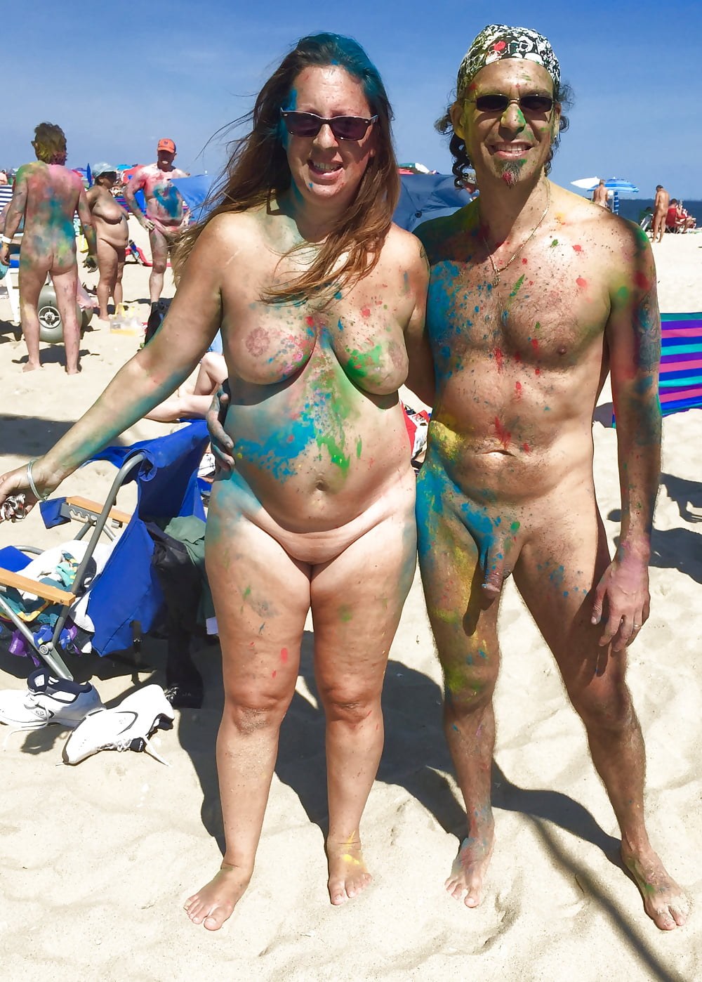 Parejas desnudas en las playas de Egipto