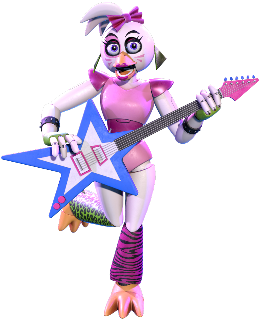 Glam Rock Chika FNAF 9 Seguridad