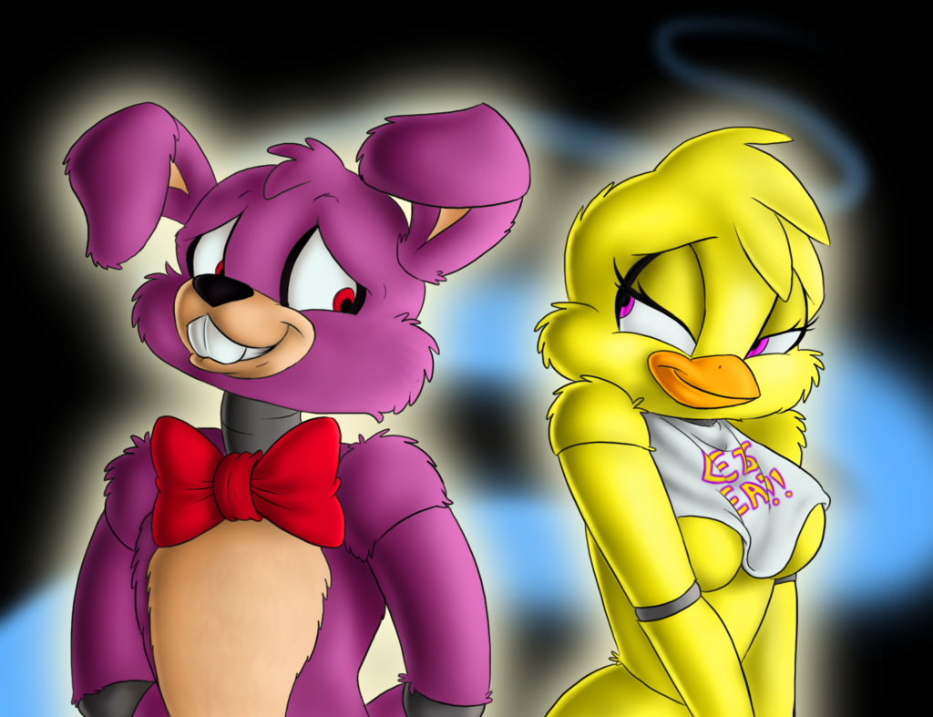 FNAF Bonnie y ese chika Lyubov Foxy y Mangle Lyubov Chica y Freddy Love