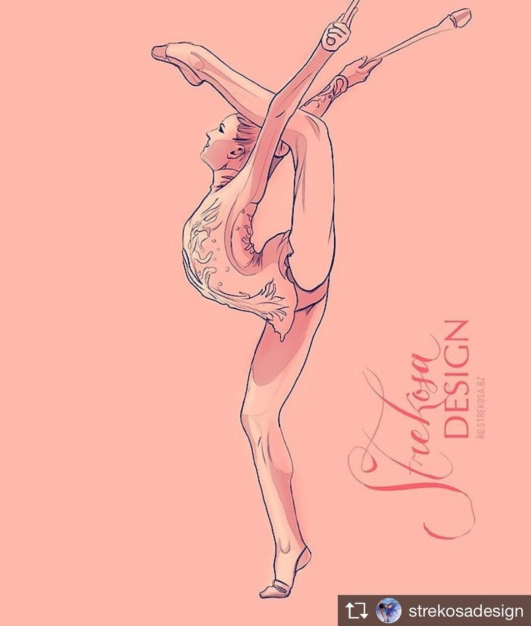 Dibujo de gimnasta