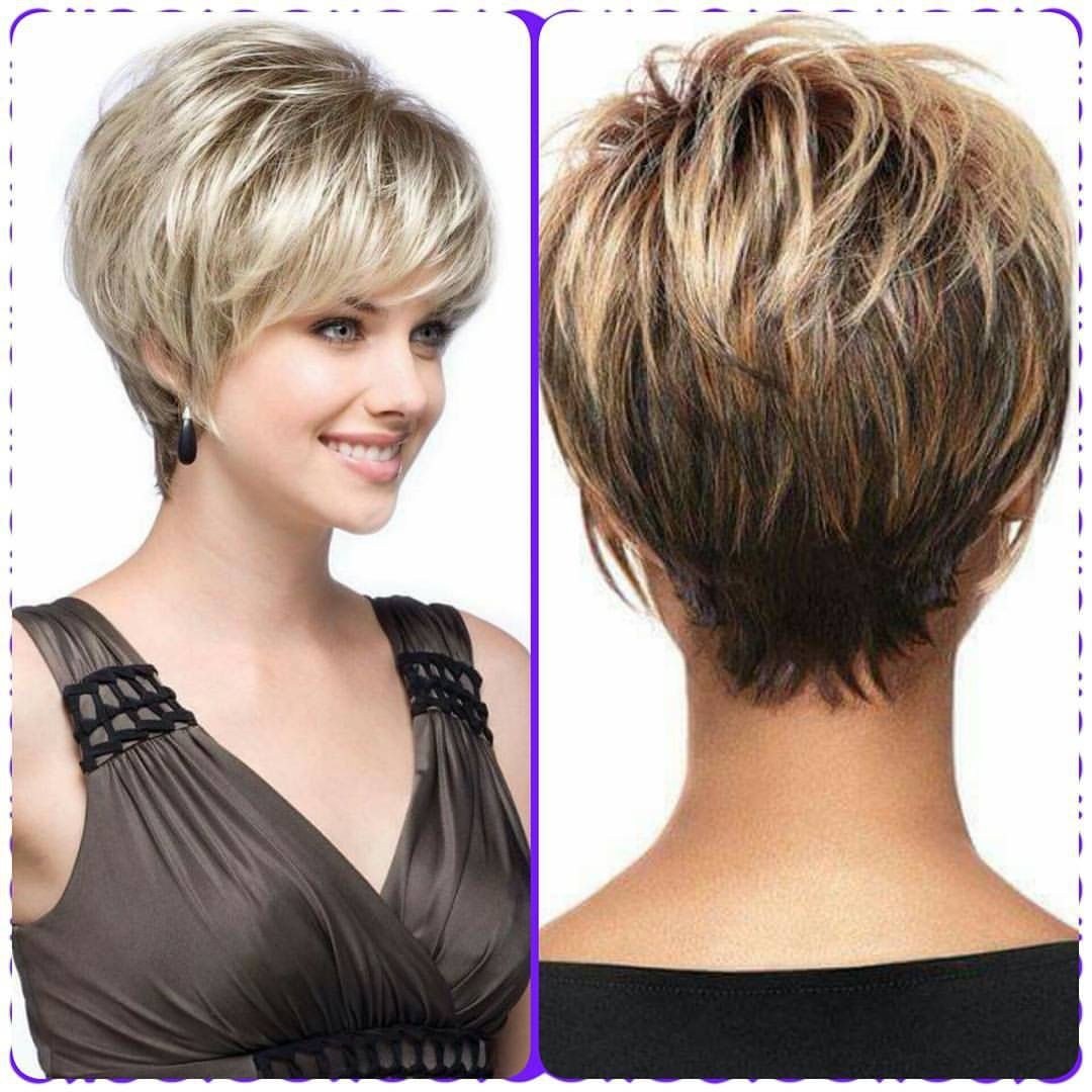 Cortes de pelo cortos para mujeres desde atrás y frente
