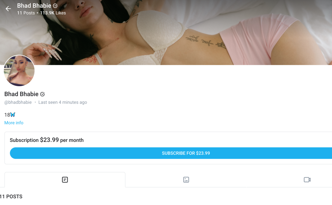 Bhad bhabie onlifans