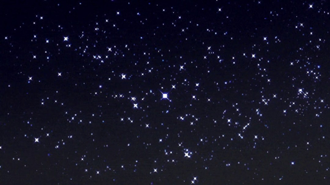 Estrellas parpadeantes del espacio