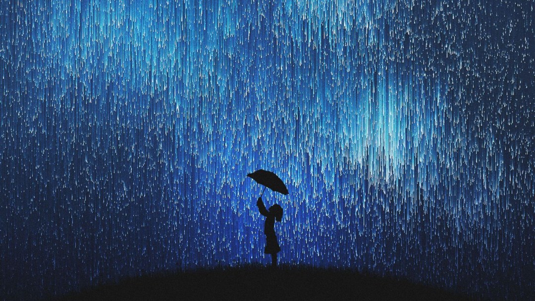 Lluvia del cielo nocturno