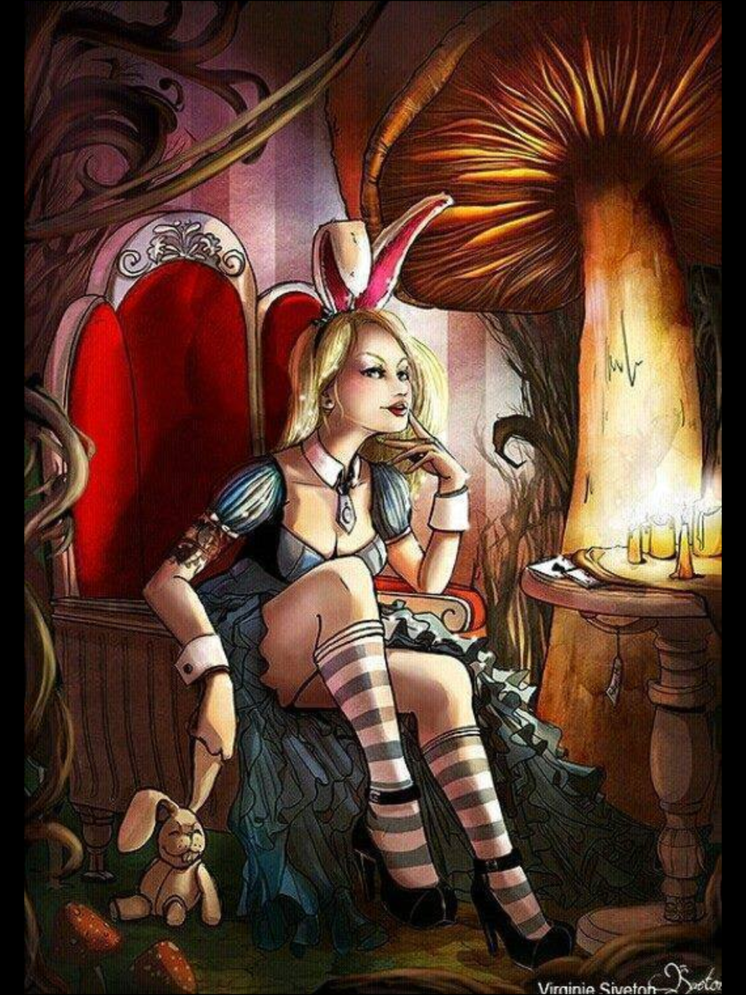 Alisa Wanderland Disney Art