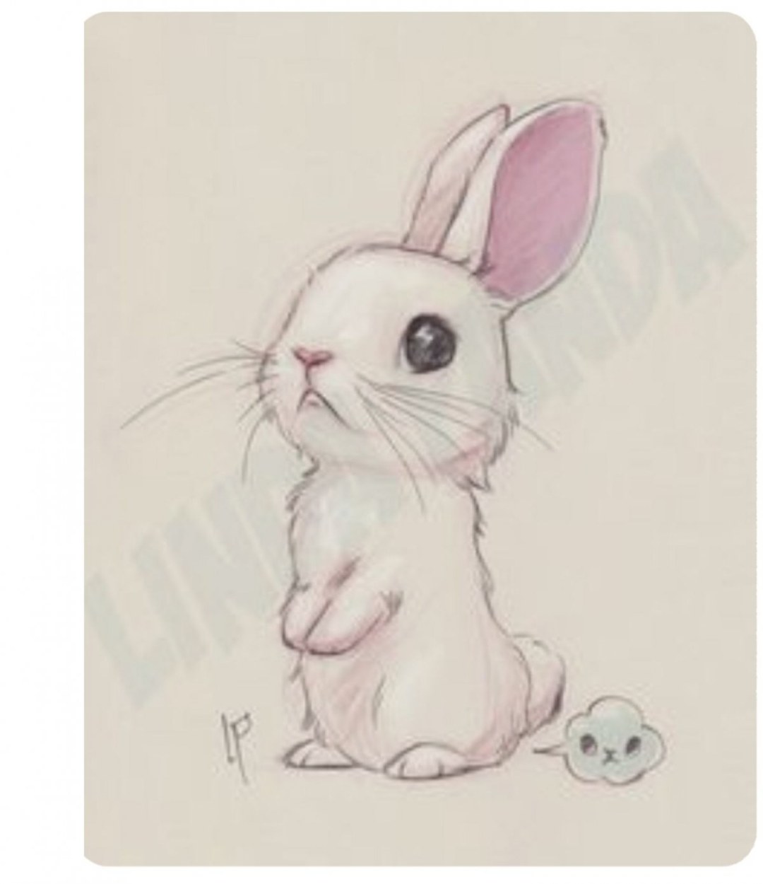 Lindos conejos de dibujos animados