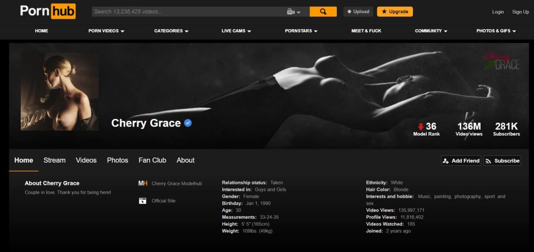 Cherry Grace (Cherry Grace) desnuda