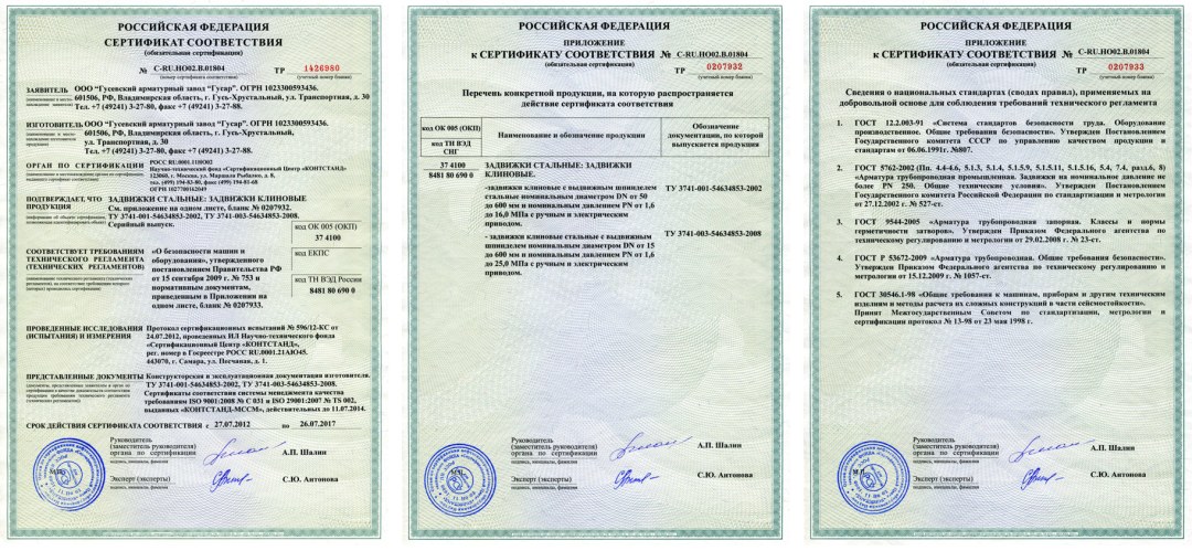 Pasaporte y certificado de conformidad