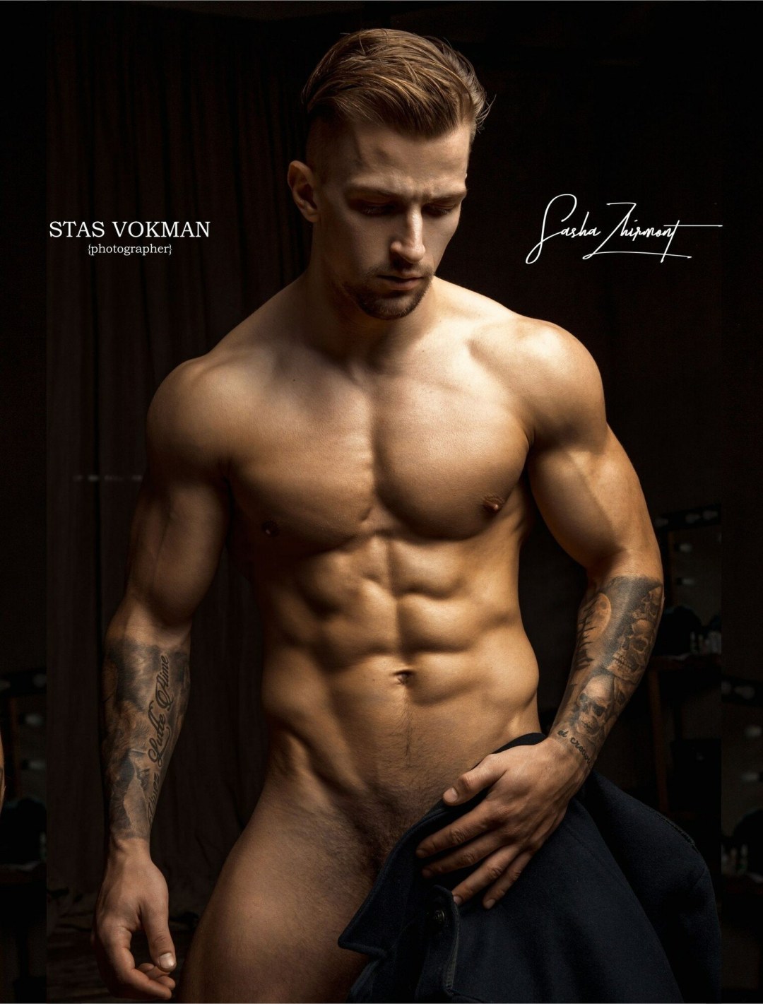 Modelo de Alexander Zhirmont desnudo