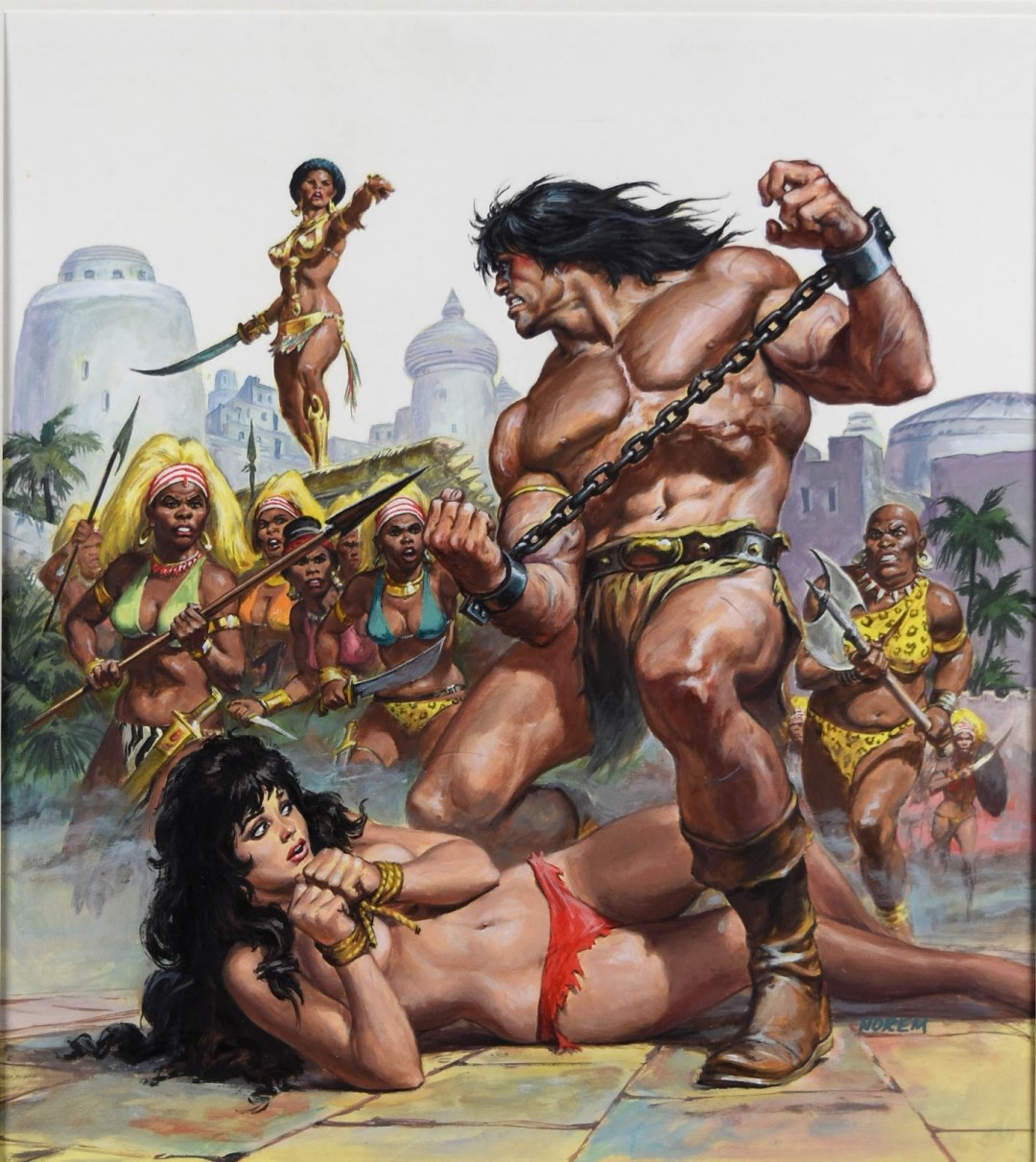 Arte de pulpa de conan