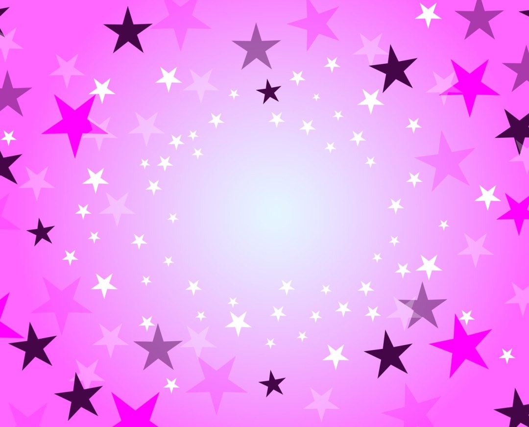 Fondo rosa con estrellas