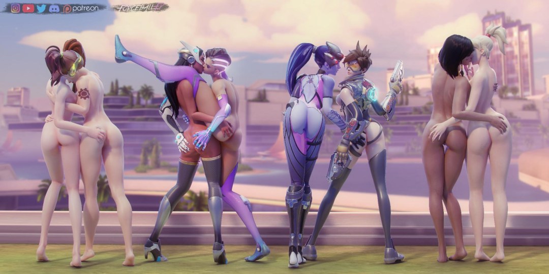 Sombra y Brigitta Overvotch Hentai