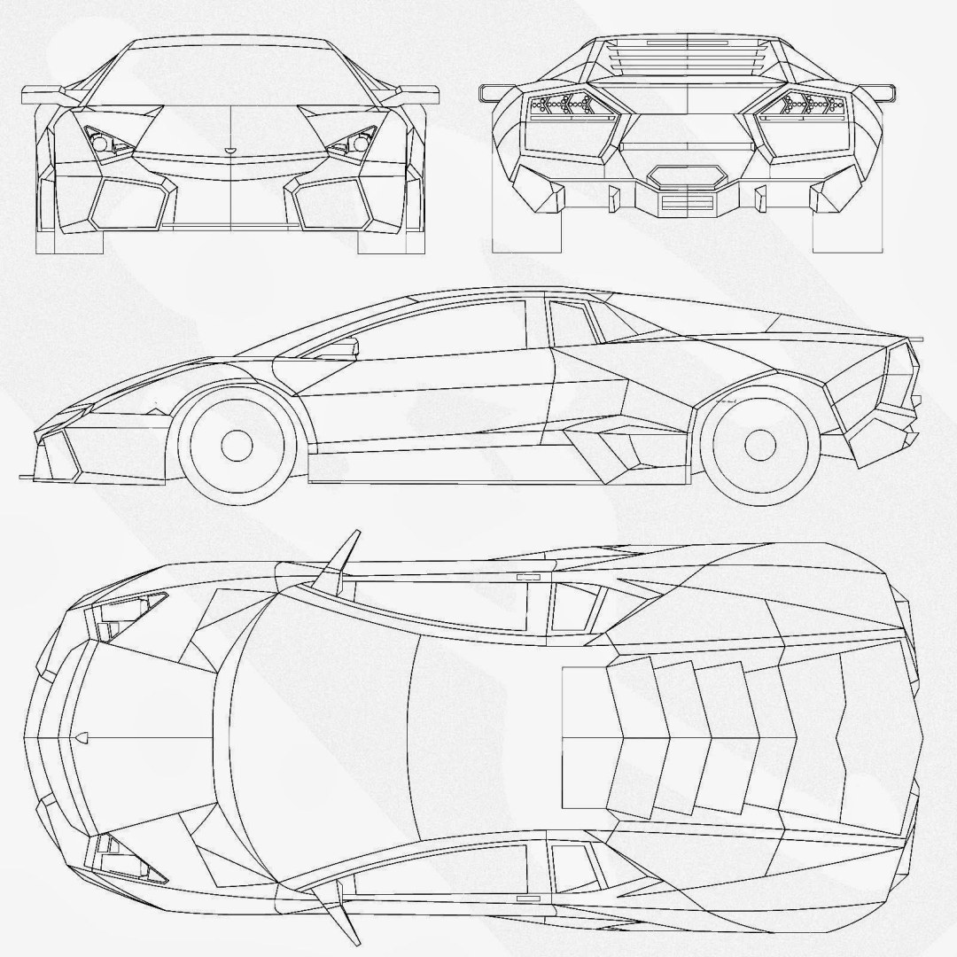 Dibujo de Lamborgini Antador