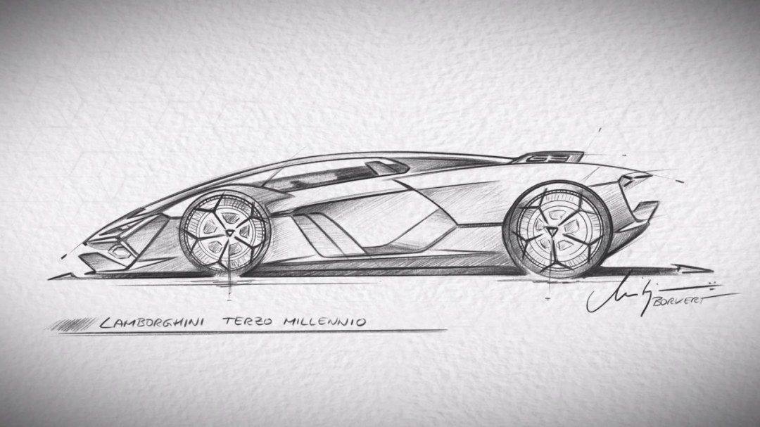 Boceto de Lamborghini Khurakan
