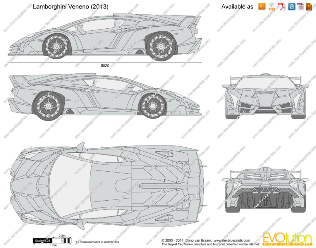 Dibujo de Lamborghini Veneno