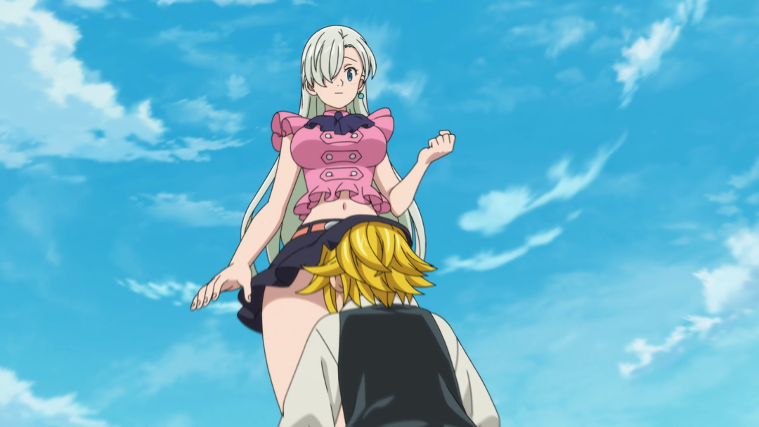 Touch de siete pecados mortales Elizabeth y Meliodas