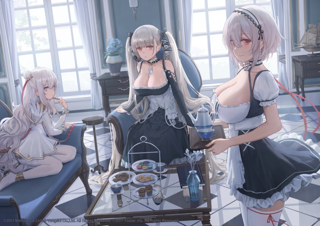 Formidable y Sirius Azur Lane Pillow