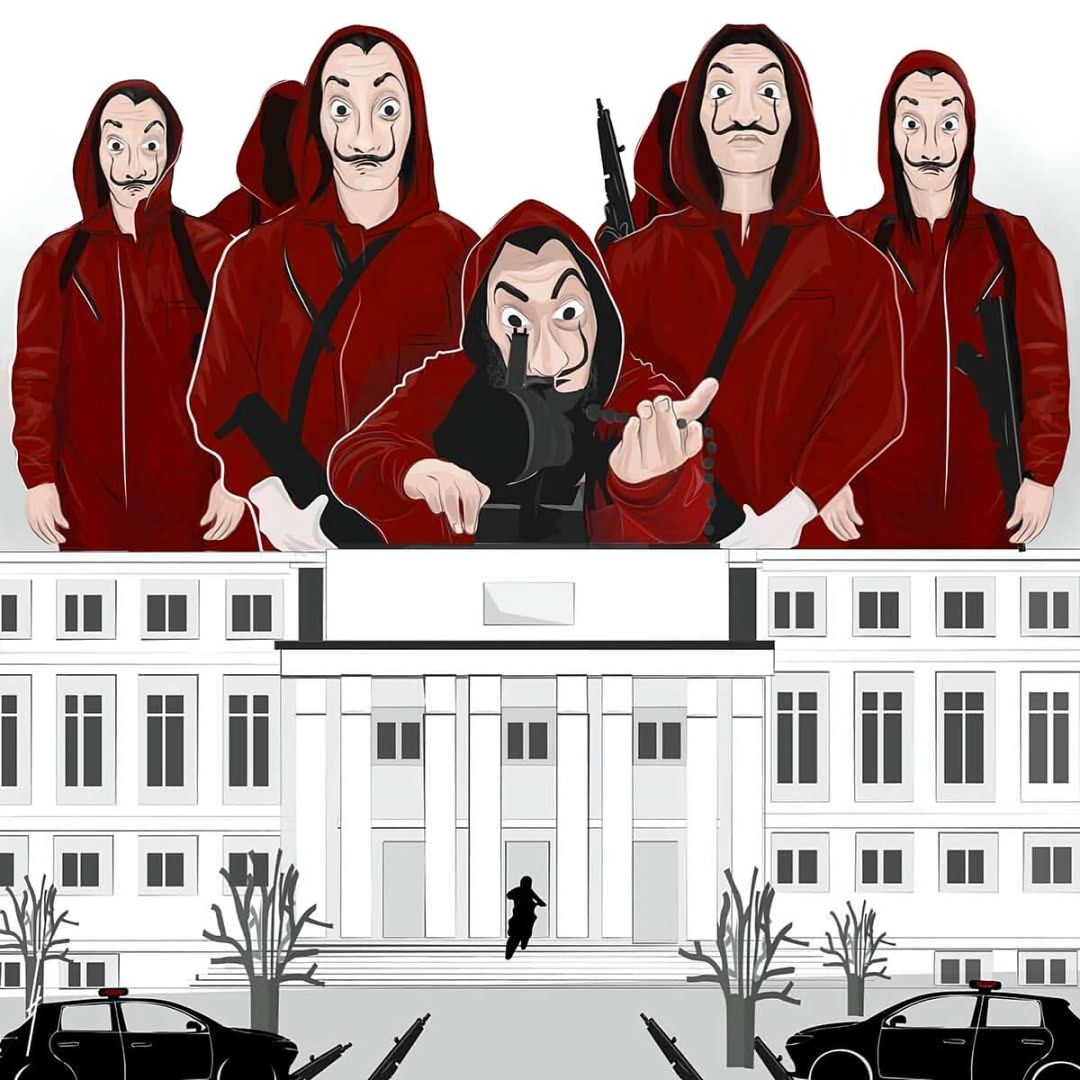 Pegatinas de la casa de papel