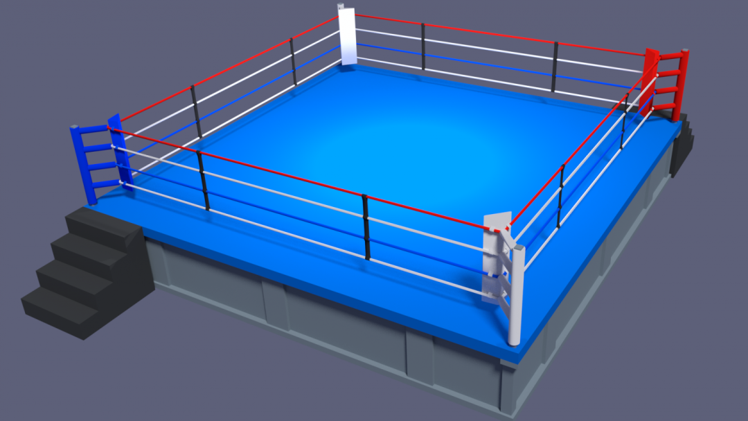 Boxer en el anillo
