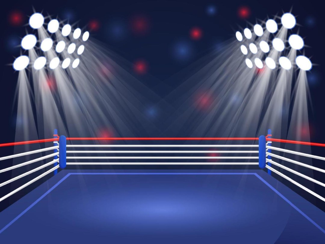 Anillo de boxeo desde arriba