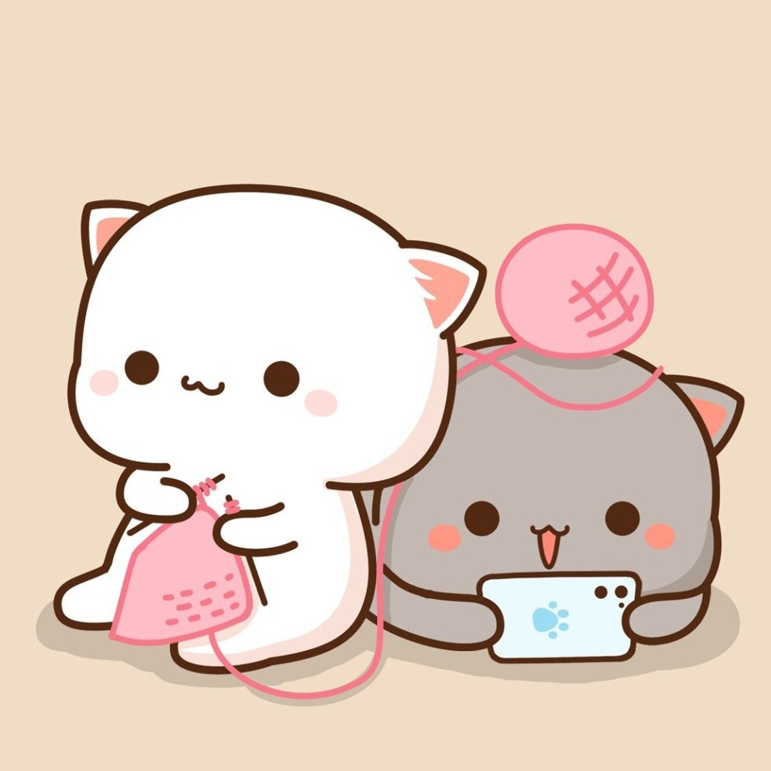 Pegatinas de Peach Goma Cats