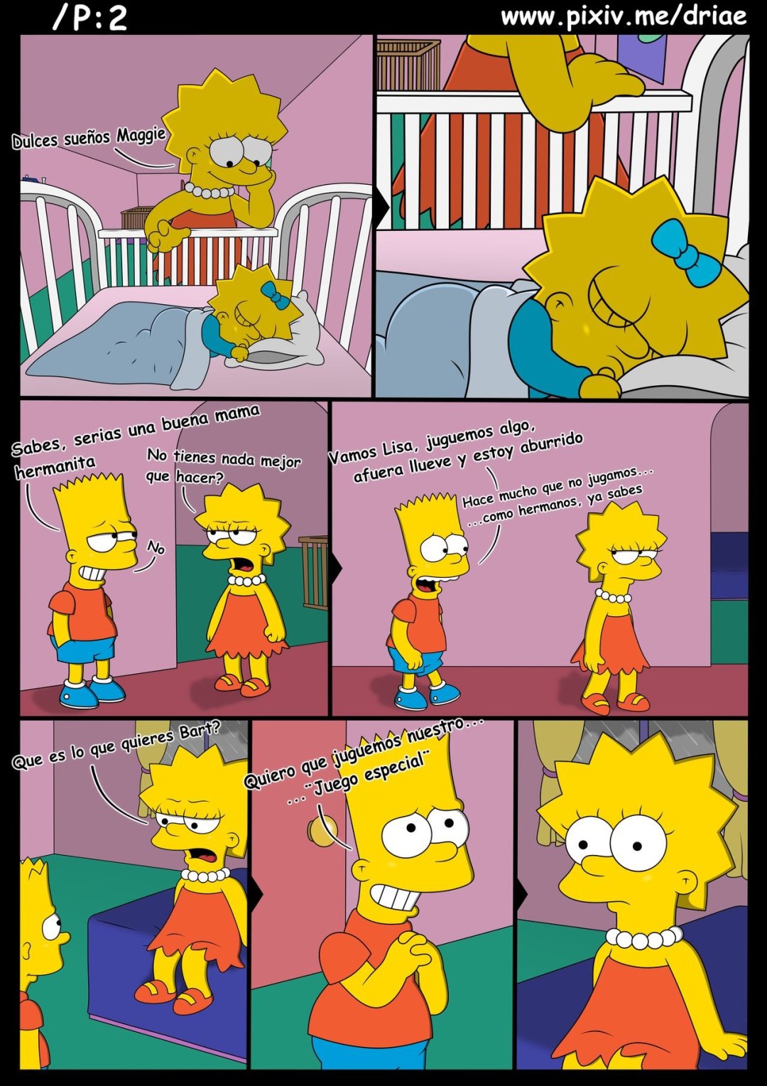 El chico abraza a la niña