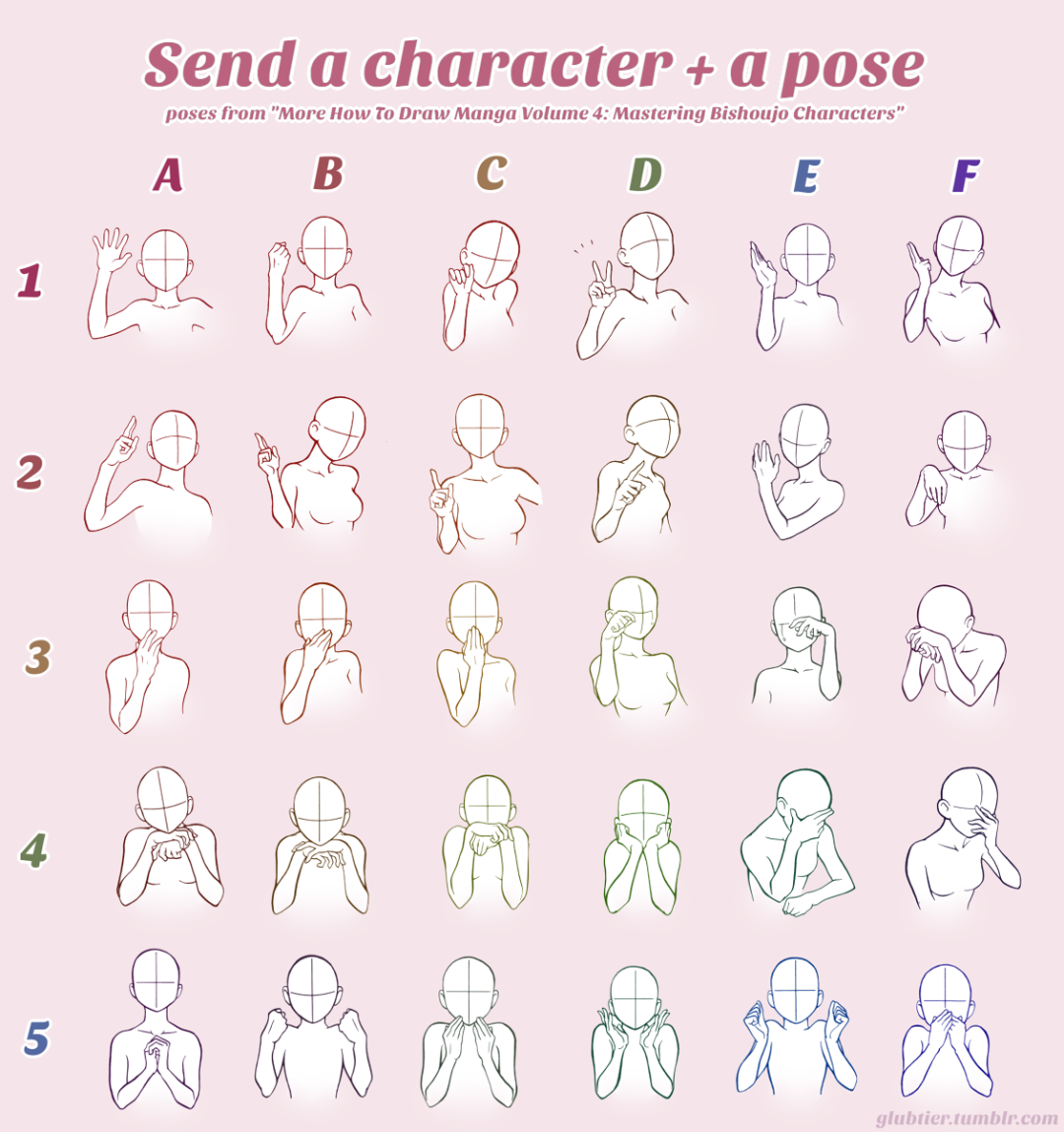 Pose emocional para el dibujo