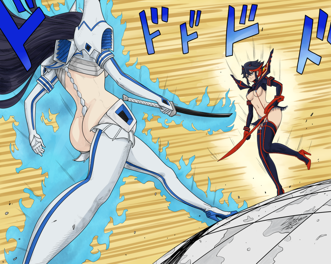 Jotaro y Ryuko Mat