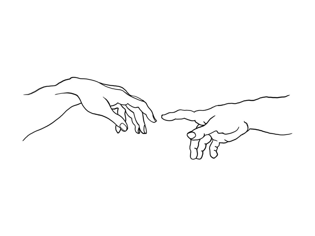 Creación de Michelangelo Adam Sketch