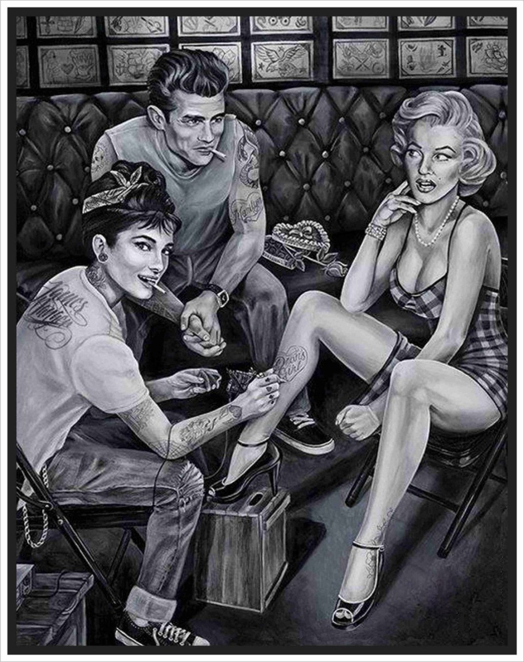 Marilyn Monroe y Audrey Hepburn Tattoo