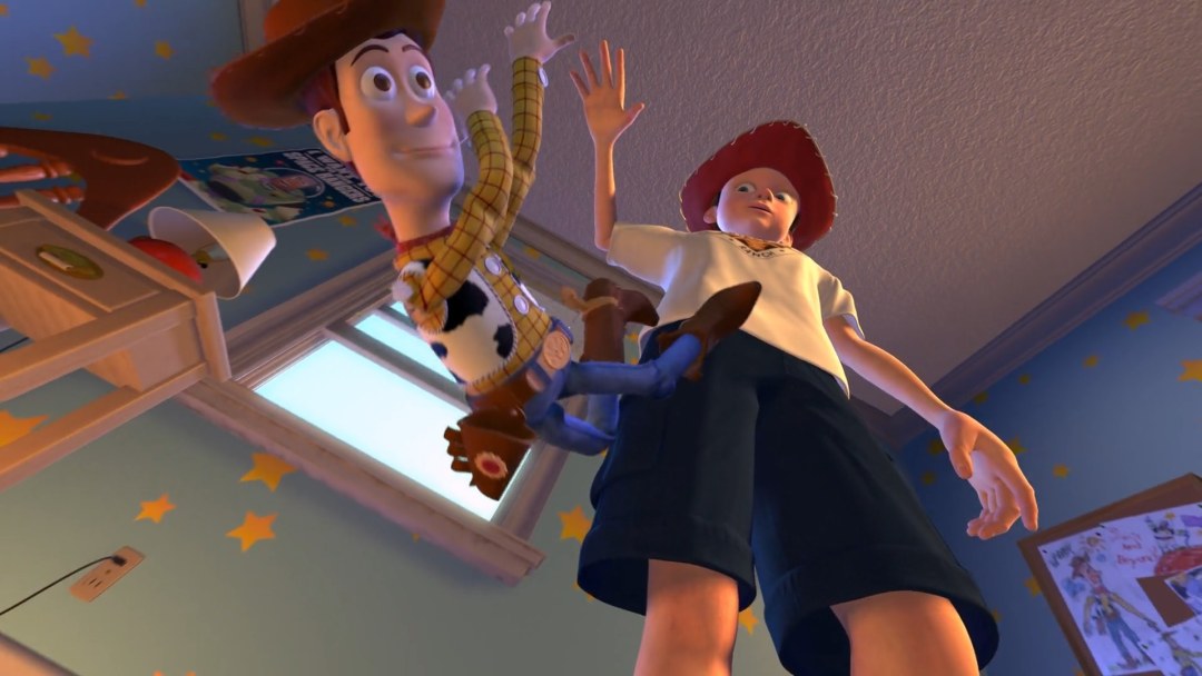 La historia de los juguetes Andy arroja a Woody