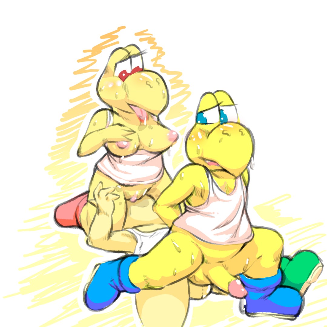 Hentai Mario Yoshis x Koopa Troopa