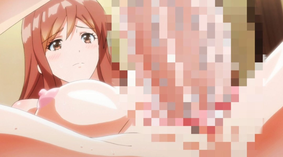 Jefe de anime con un hentai de gran tamaño