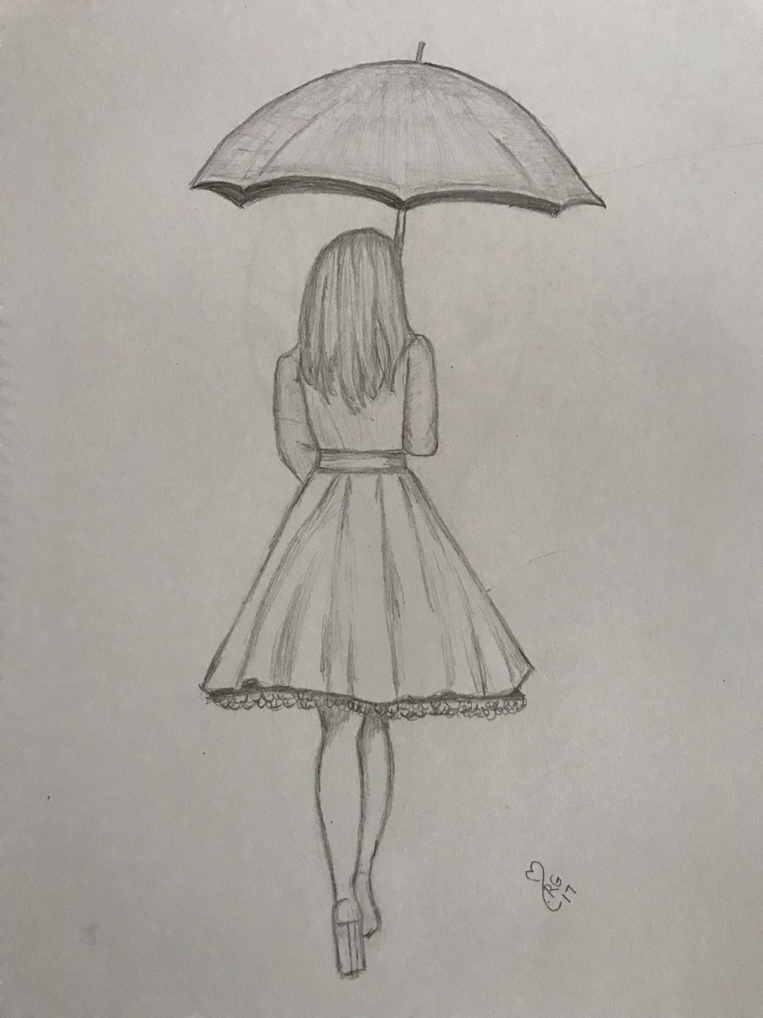 Dibuja a una chica de adolescente sentada