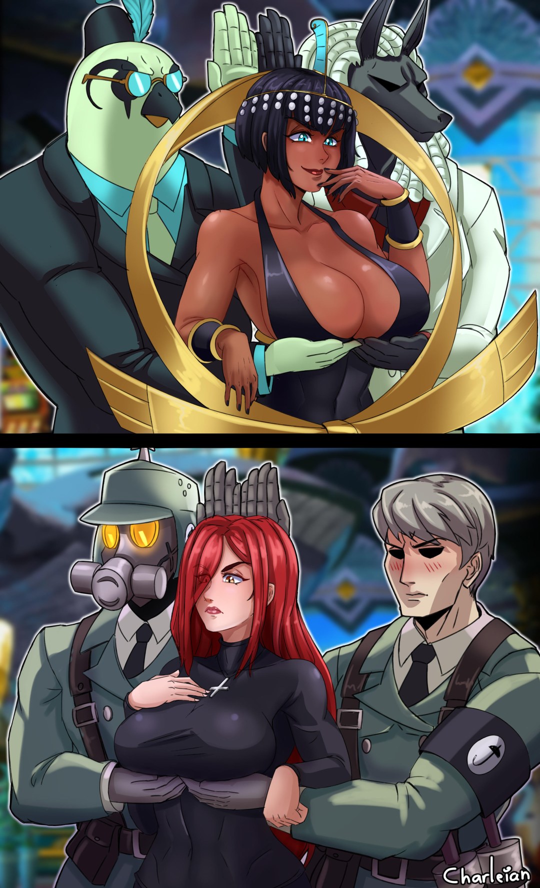 Skullgirls Adam Kapovski y Parasoule