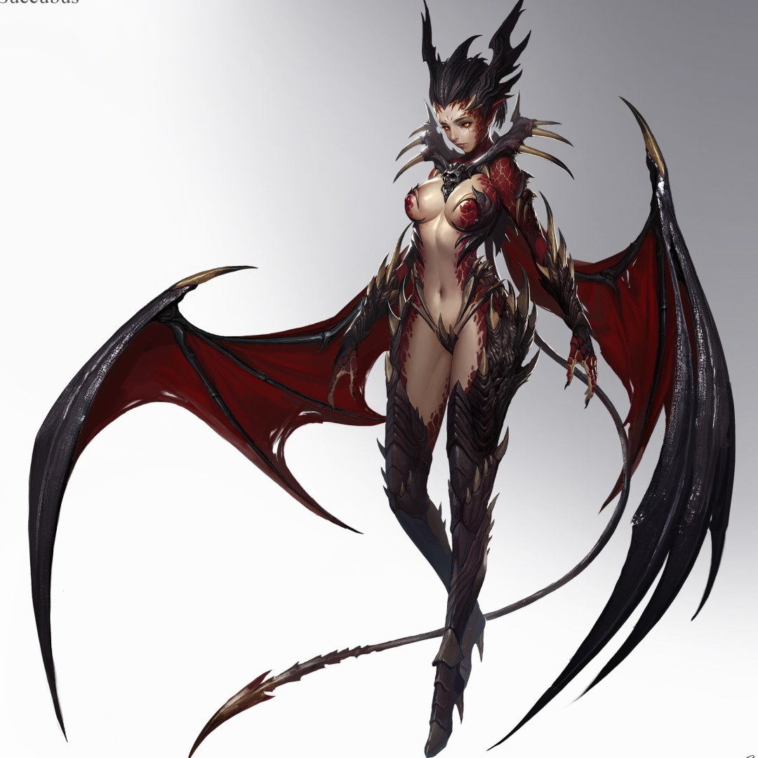 Demonía de anime Sukkub