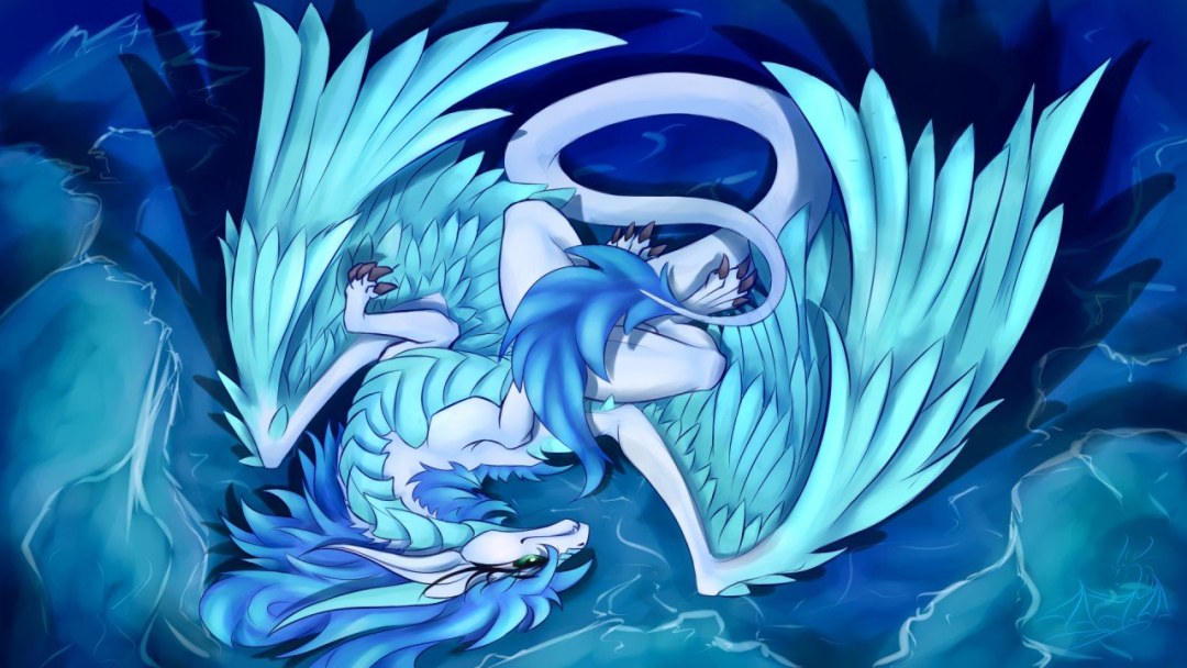 Furri Dragon es azul