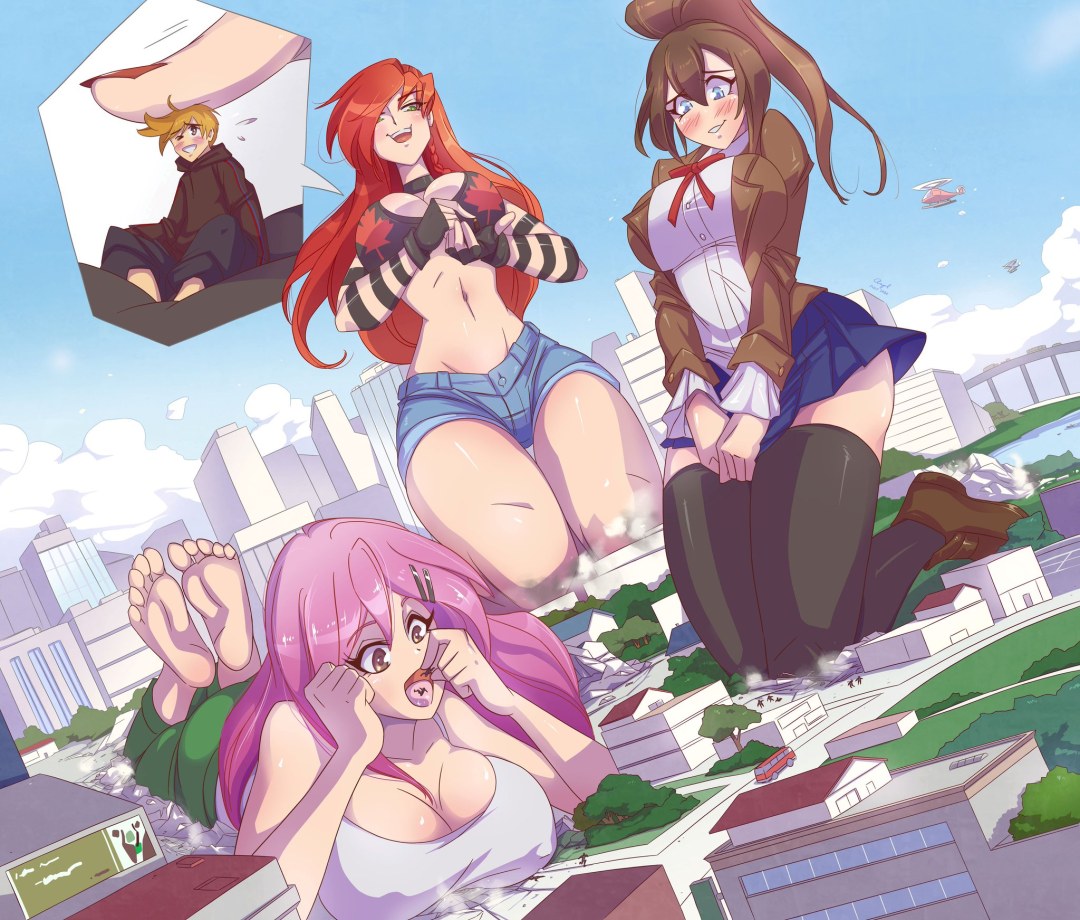 Gigante de anime chica cómic