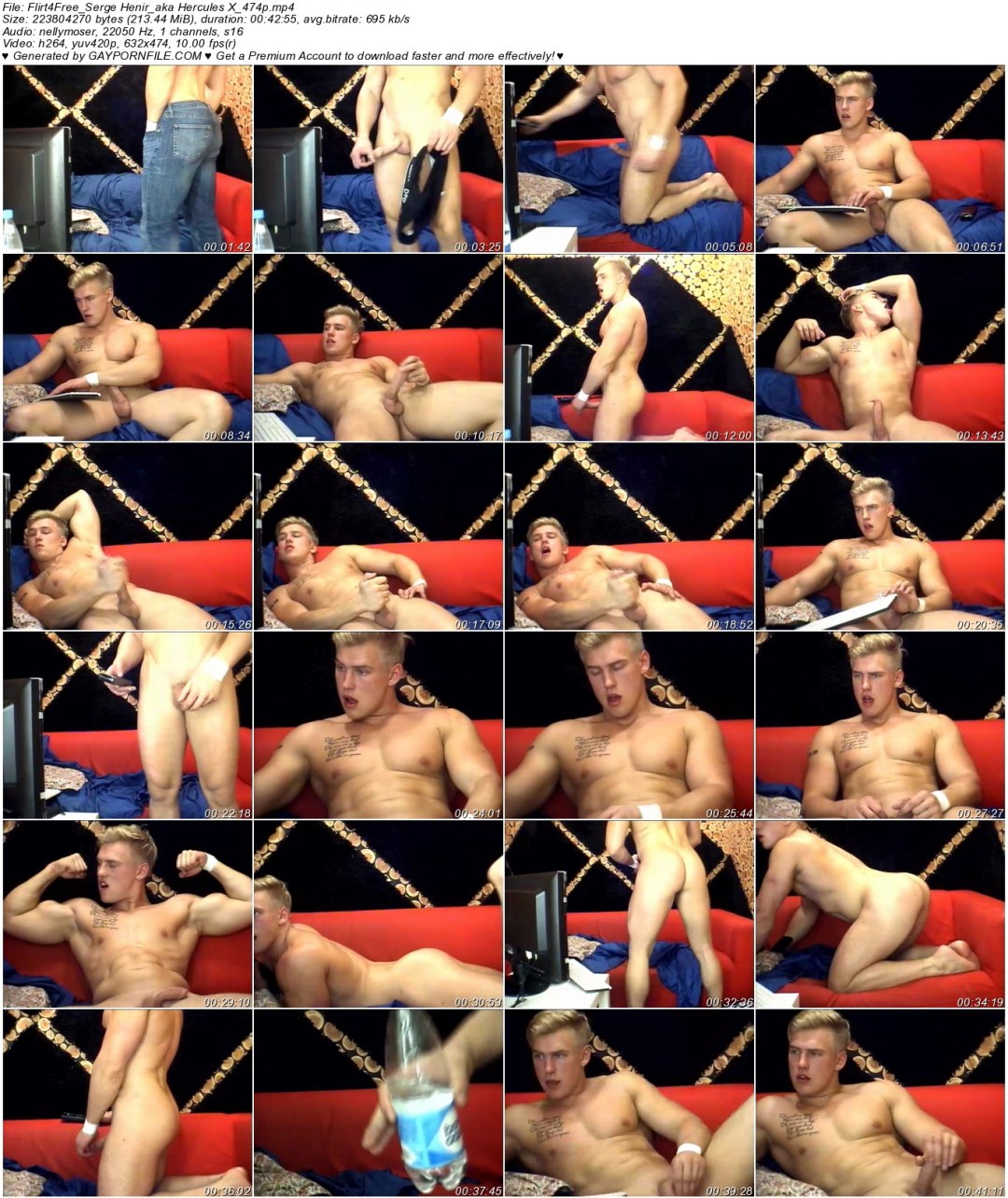 Serge Henir Pene desnudo