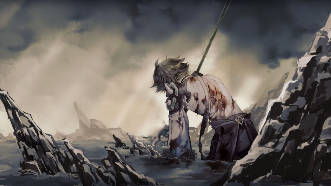 Anime Art Raiden Genshin