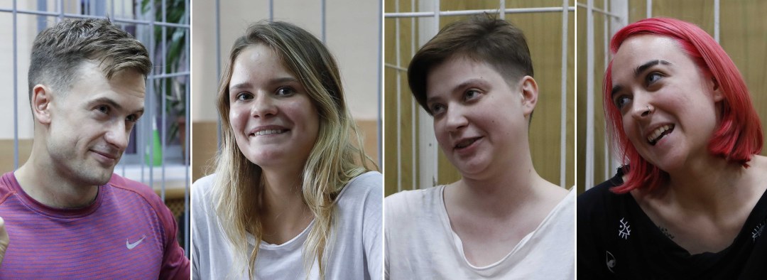 Veronika Nikulshina y Pyotr Verzilov