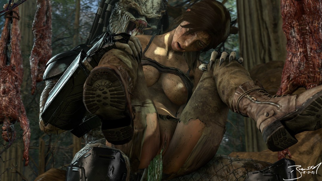 Lara Croft. Misión de la parodia xxx
